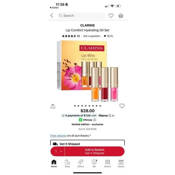 Clarins lip oil set - Picture 5 of 5